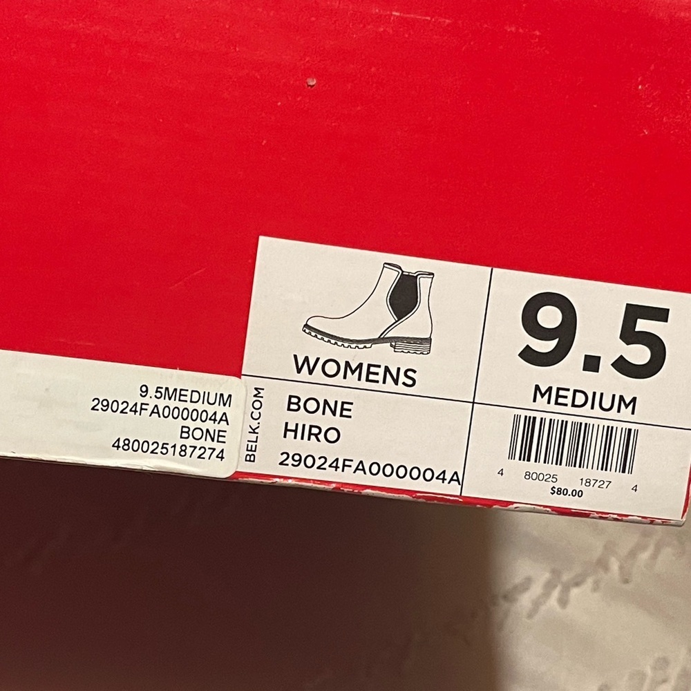 Worn 1x Wonderly Bone Ankle Boots Size 9.5 - Picture 2 of 4